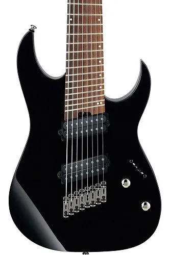 Ibanez RGMS8-BK Мультимензурная восьмиструнная электрогитара.
