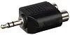 Soundking CC310 Переходник RCA х2 мама - Джек 3.5 стерео.-0