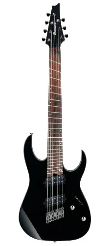 Ibanez RGMS7-BK Мультимензурная семиструнная электрогитара.