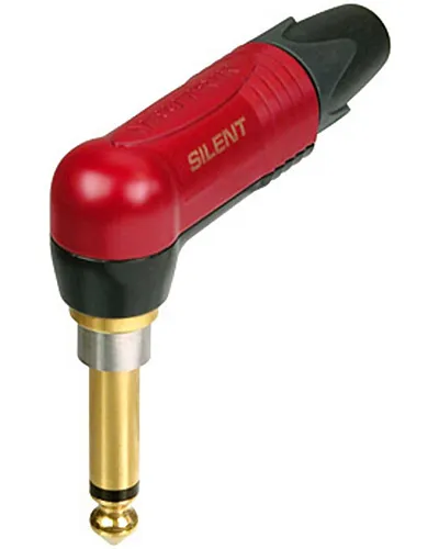 Neutrik NP2RX-AU-Silent Разъем Джек моно 6.3 мм угловой профессиональный, с выключателем.