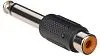 Soundking CC303 Переходник (разъем переходной) 1/4" (6,35мм), моно, штекер - RCA, гнездо.-0