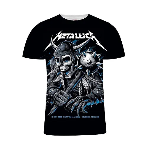 Футболка с принтом Metallica. Размер S.