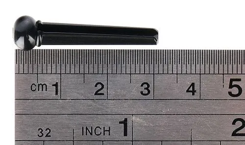 Alice A021BK/2PVC Фиксатор струн черный с белой точкой 2 мм.