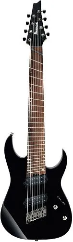 Ibanez RGMS8-BK Мультимензурная восьмиструнная электрогитара.