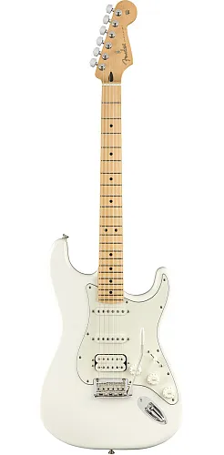 Fender Player Stratocaster HSS MN Polar White Электрогитара.